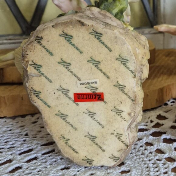 Romantic Fairies Figurine - Vintage 2001 - Fairy in Orange Dress Trinket - Picture 4 of 5